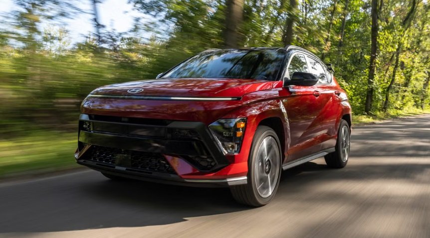 The 2025 Hyundai Kona, a standout in the top subcompact SUVs for 2025, featuring sleek design and advanced technology.